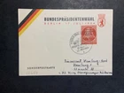 Germany 1954 FDC 1st day Card Election Of Federal President