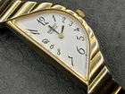 New ListingVintage Seiko Half Moon Gold Tone Quartz Watch Vintage Women NEEDS BATTERY