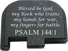 Glock Slide Cover Plate G43 G43x G48 Custom Laser Engraved Psalm 144:1 Bastion