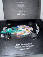 WINNER '86 Mexican Grand Prix🏁BMW BENETTON F1 B186 BERGER🔥Rare 1/43 Minichamps