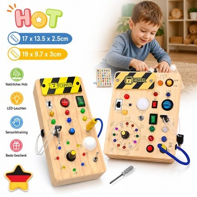 Holzspielzeug Montessori Busy Board Activity Board Sensory Learning Spielzeug