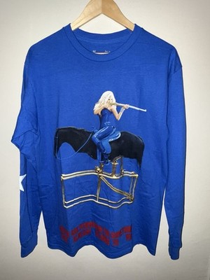 Official Beyoncé Royal Blue American Requiem T-Shirt Men s Size Medium Brand New