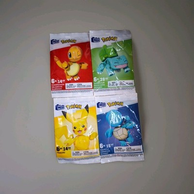 Mattel MEGA Blocks Pokemon Aussuchen | Pikachu, Glumanda, Schiggy, Bisasam 