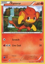 Pansear - 21/114 - Common (Near Mint) Black and White - Fire Pokémon