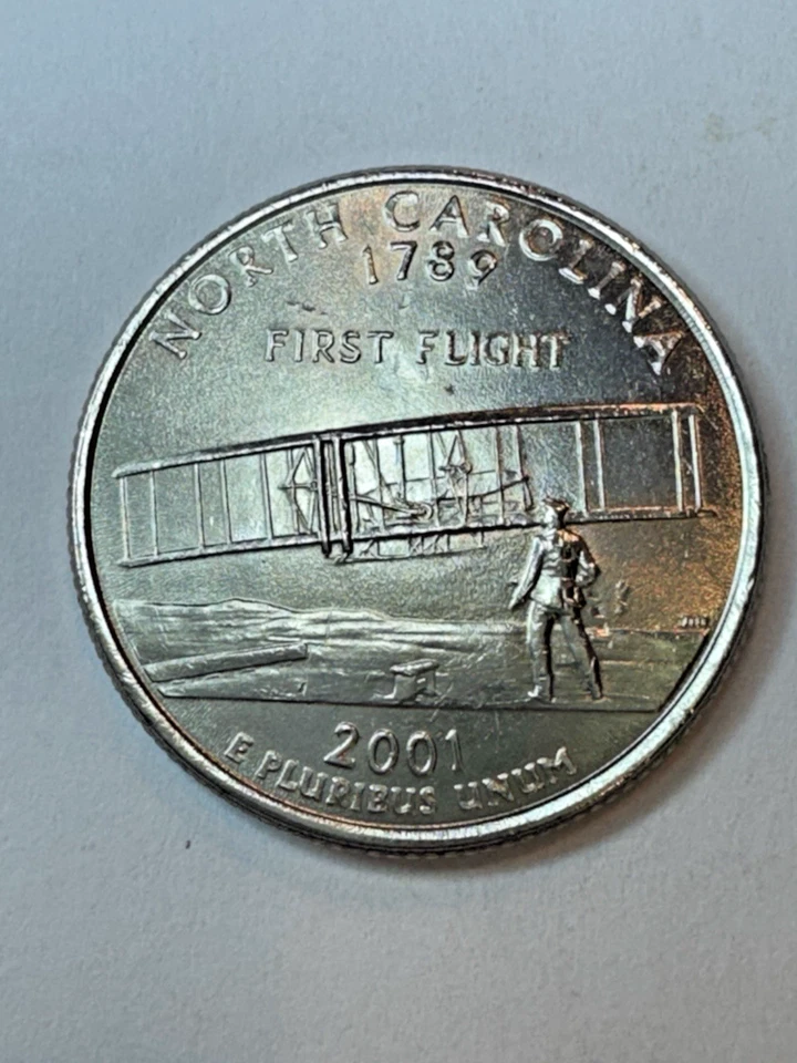 2001-P North Carolina State Quarter, Uncirculated MS Condition - Image 2 of 2