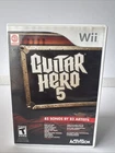 Guitar Hero 5 (Nintendo Wii, 2009) Complete w/ Manual