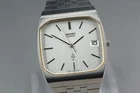 Vintage 1988 [Exc+5] Seiko 7143-7000 Silver Quartz Men’s Watch From JAPAN
