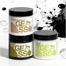 Gesso Grundierung Renesans 110 ml Acrylgrund Malgrund Wei&szlig; Schwarz Transparent