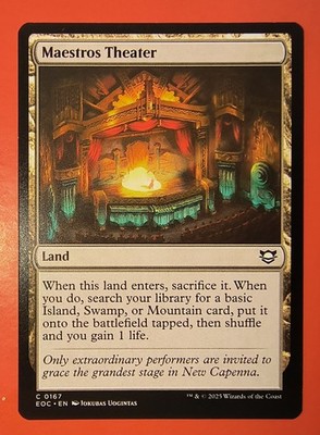 MTG, EDGE OF ETERNITIES *MAESTROS THEATER* #0167, COMMON,  REGULAR, EOC