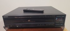 Sony CDP-C505 5 Discs CD Changer Player W/ Remote. Tested, Works Great.