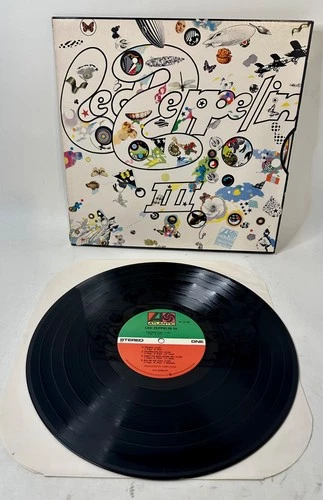 LED ZEPPELIN-III-Vinyl LP-Atlantic SD 19128-Spinning Wheel Cover