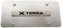 Nissan Xterra Front License Plate Frame Logo On Mirror Stainless Steel Nissan Xterra Front License Plate Frame Logo On Mirror Stainless Steel
