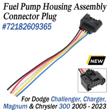 5 Wire For Dodge Fuel Pump Housing Assembly Connector Plug Wiring Harness Wire