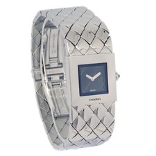 Chanel  Matelasse Quartz Watch SS Q.N.40485 130854