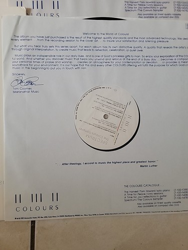 PALETTE COLOURS SAMPLER VINYL LP ALBUM 1986 MARANATHA SPECTRUM SAMPLER LP INCLUD - Picture 5 of 17