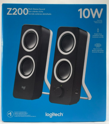 Logitech - 980-000800 - Multimedia Speakers Z200 - Midnight Black