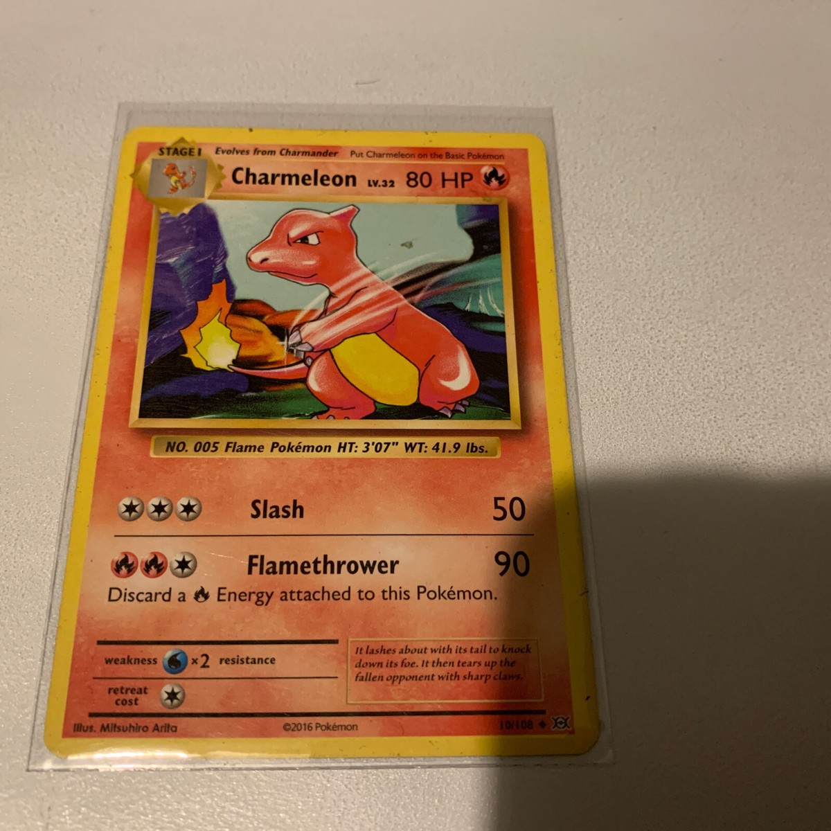 CHARMELEON LV.32 2016 Pokemon 10/108 80hp perfect condition | eBay