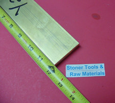 1/2" x 2" C360 BRASS FLAT BAR 12" long Solid Mill Stock H02 .5"x2"x12 New