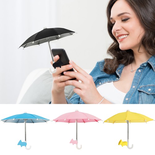 Mini Sun Umbrella For Cell Phone Outdoor Riding Sun Shade Phone Holder
