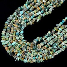 Natural Blue Green Turquoise Pebble Nugget Chip 4-7MM 5-9MM Loose Beads D430 