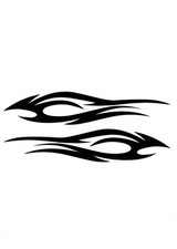 Tribal Flames Splash Vinyl Decal Window Truck Sticker Motorcycle Pinstripe Jdm