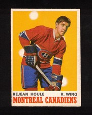 1970-71 REJEAN HOULE #174 ROOKIE EX OPC Canadiens 5 CUPS Star NHL Hockey Card RC