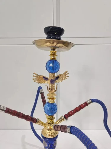 Elegant Fine Large 52cm Shisha Hookah Four Hose Handmade Traditional Gift XMAS - Picture 35 of 55