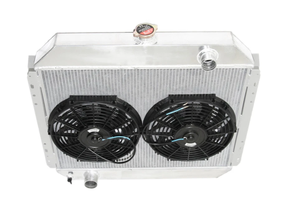 Radiador de rendimiento de 3 núcleos + ventilador de 16" compatible con 68-79 Ford F-100 F-150 F-250 Foto 2 de 4