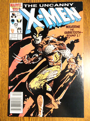 Uncanny X-men #212 Newsstand Barry Smith Cover Key F+