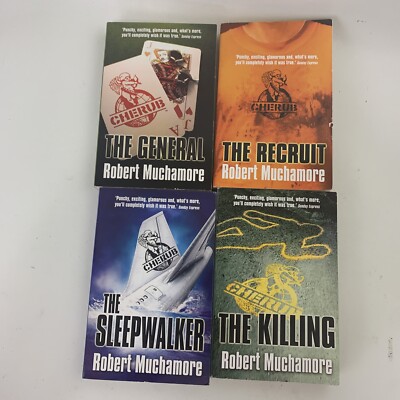 Lot of 4 Robert Muchamore Paperback Books: The General, The Sleepwalker, The Kil