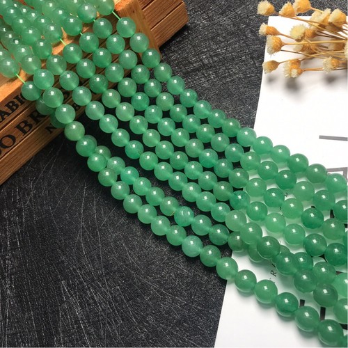 Wholesale 10 Strands 8mm Natural Green Aventurine Stone Round Spacer Loose Beads - Picture 2 of 6