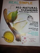 Real Simple May 2015 Life Made Easier Magazine All-Natural Cleaning Brand New