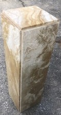 MCM Travertine Marble Pedestal Stand Column Pillar Italian 32”