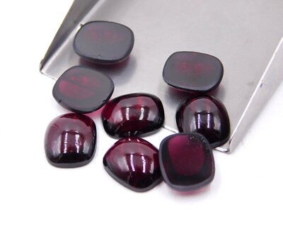 10x12 MM Natural Hyderabadi Garnet Cushion Cab Loose Gemstone For Jewelry P-3310