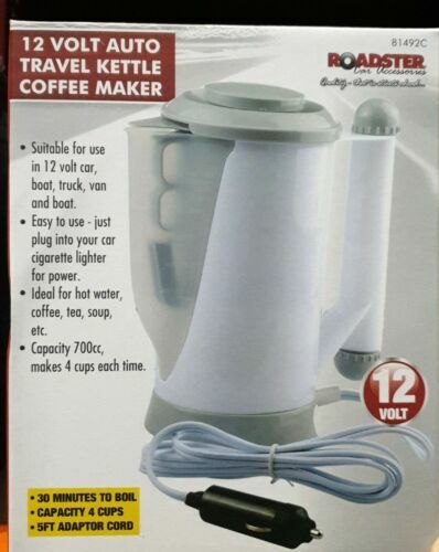 12V Car Auto Portable Water Heater Travel Mains Kettle Tea Coffee Milk
