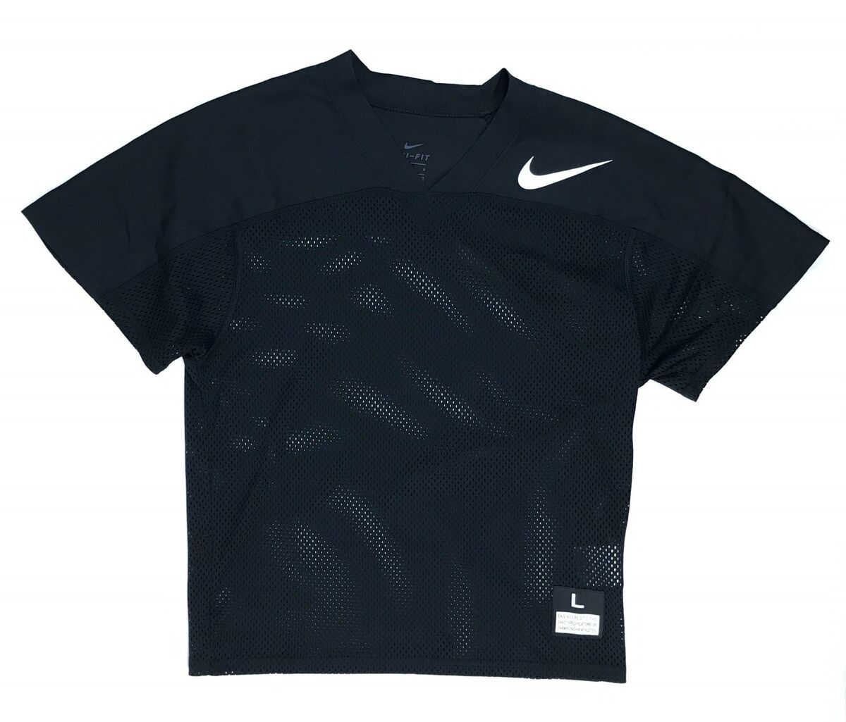 New Nike Mesh Flag Football Jersey Youth Boy's Large Black New Nike Mesh Flag Football Jersey Youth Boy's Large Black