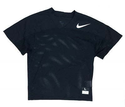 New Nike Mesh Flag Football Jersey Youth Boy's Large Black New Nike Mesh Flag Football Jersey Youth Boy's Large Black
