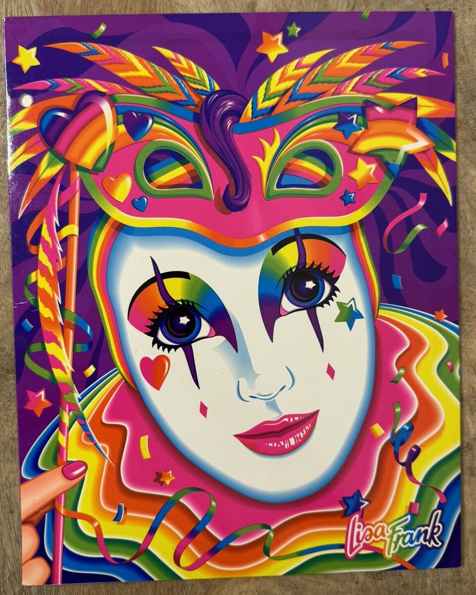 Vintage Lisa Frank Trends 3 Ring 2 Pocket Folder Masquerade Vintage Lisa Frank Trends 3 Ring 2 Pocket Folder Masquerade