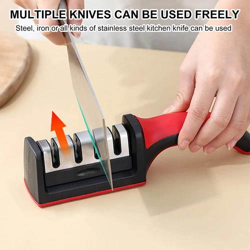 4 Stage Kitchen Knife Sharpener Professional Ceramic Diamond Steel Sharpening - Picture 6 of 11