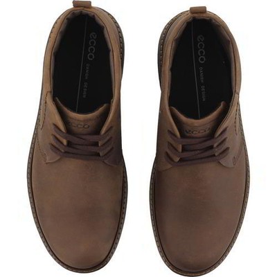 Ecco Turn GTX Mens Brown Leather Waterproof Lace Up Chukka  display picture 2