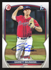 Garrett Baumann Signed Autograph 2023 Bowman Draft #BD-172 Atlanta Braves 7