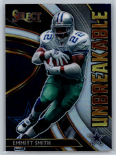 Emmitt Smith 2020 Panini Select Unbreakable Silver Prizm U3 Dallas Cowboys
