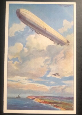 Mint Color Picture Postcard Germany Zeppelin Airship & Air Fleets