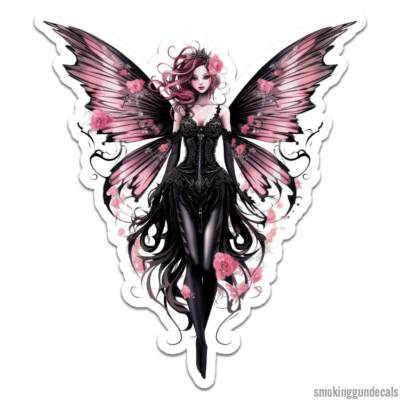 Fairy Flowers, Vinyl Decal Sticker, Indoor Outdoor, 3 Sizes, #12091 | eBay