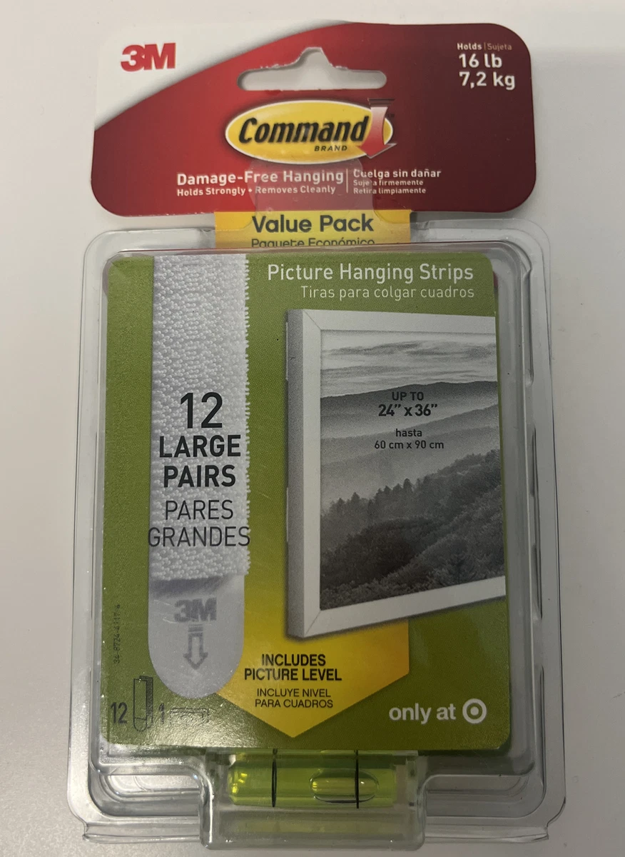 3M 17206 Command Picture Hanging Strips - Large