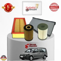 Set Service 4 Filter Vw Caddy Iv 1.6 Tdi 55KW 75CV Von 2010-> ( Ufi )