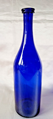 Wilhelm IV/E. Viktorianische Bristol blaue Glas Wein/Spirituose Flasche Dekanter um 1830/40