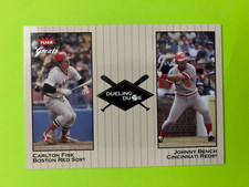 2002 Greats of Game Duos Insert #1 Bench Cincinnati Reds Fisk Boston Red Sox