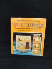 CRAFTMASTER TILECOUPAGE DECOUPAGE & SPONGE PAINTING ON TILE  KIT NIB