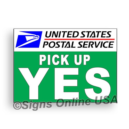 USPS Pick Up Yes USPS Pick Up No Aluminum Two Sided Sign MS100 package ...